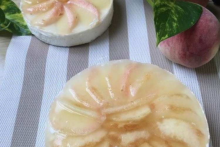 旬の桃を使ってニ層のレアーチーズケーキ レシピ 作り方 By Pentamama クックパッド 簡単おいしいみんなのレシピが373万品