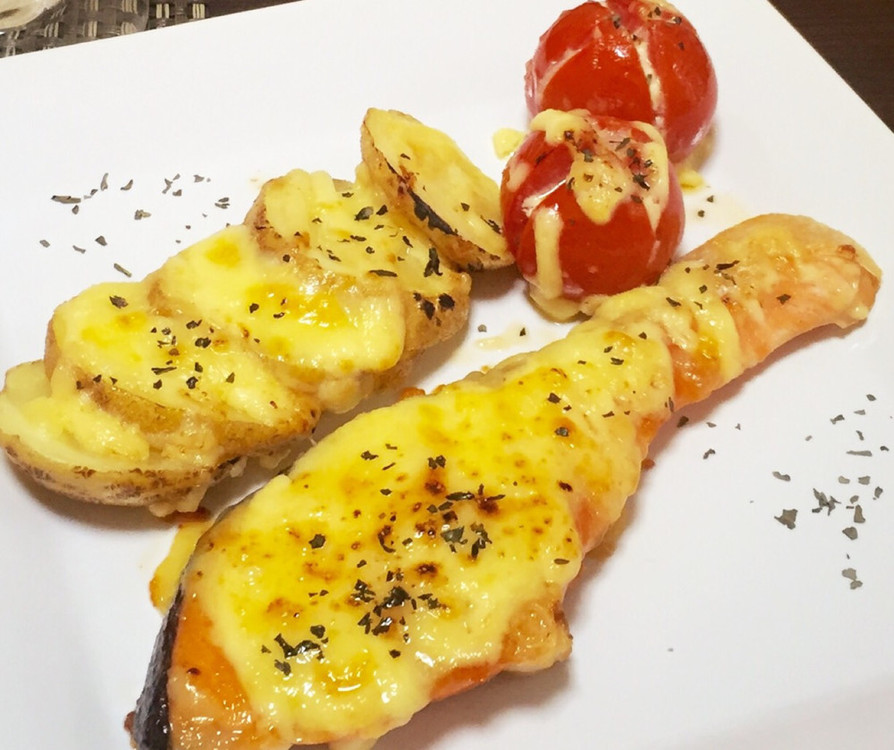 鮭のチーズマヨネーズ焼き 簡単で美味しいの画像