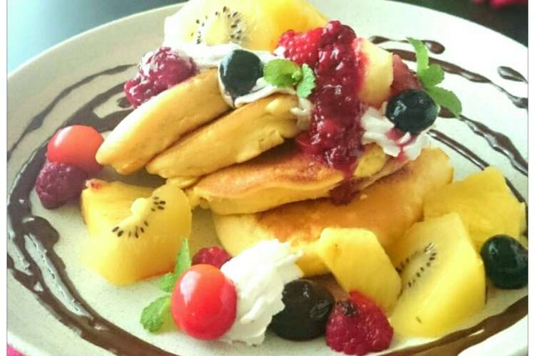 Hm 秘技で簡単 ふわ スフレパンケーキ レシピ 作り方 By まなげ クックパッド 簡単おいしいみんなのレシピが355万品