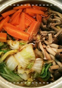 土鍋で簡単！白菜とにんじんの煮物