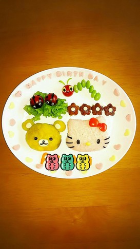 誕生日&お祝い事に❤キティプレート