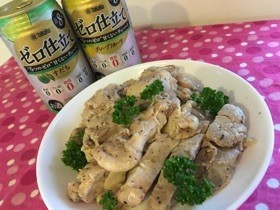 レンジで楽チン!!塩ダレ蒸し鶏