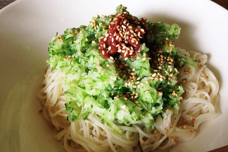 すりおろしきゅうり冷やしそうめん レシピ 作り方 By みみずのオッサン クックパッド 簡単おいしいみんなのレシピが361万品