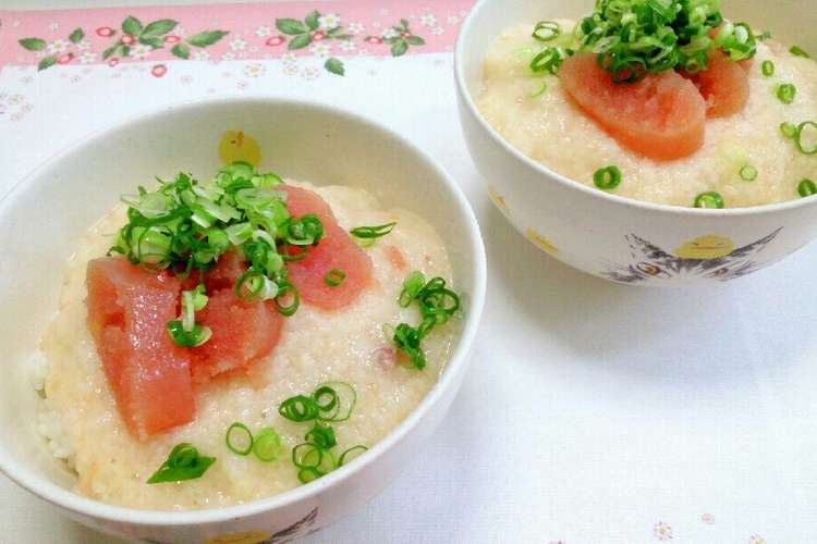 山かけ明太子丼 ランチ ダイエットにも レシピ 作り方 By じゅびにゃん クックパッド