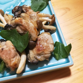 焼き牡蠣の汁で☆しめじ焼き