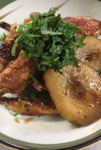 太牛蒡と鶏手羽中の甘辛煮
