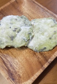 米粉とココナツオイルで作る緑茶クッキー