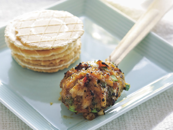 たこ味噌木のスプーン焼き
