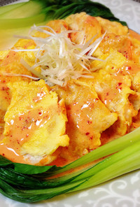簡単♡鶏胸ピカタのピリ辛キムチクリーム煮