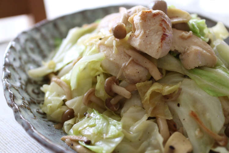 塩麹で鶏むね肉やわらか ガリバタ炒め レシピ 作り方 By Mtg クックパッド 簡単おいしいみんなのレシピが356万品