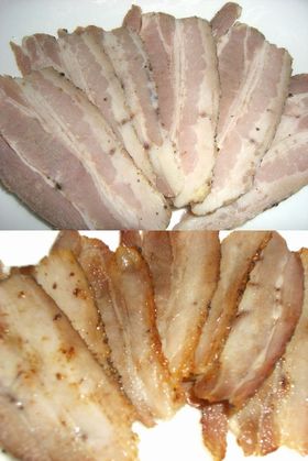出がらしで作るなんちゃって自家製ベーコン