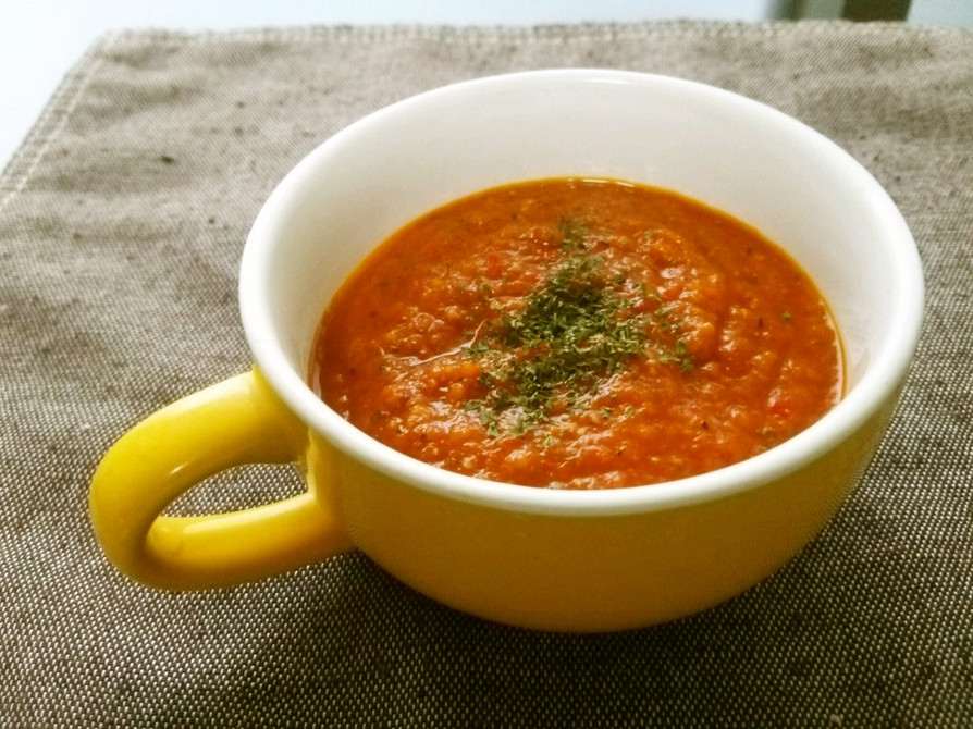【簡単】お手軽冷製スープ　ガスパチョの画像
