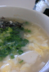 ダイエット☆もずくと卵のスープ