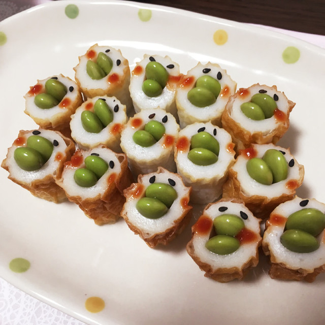 簡単 キャラおかず キャラ弁 ちくわ鳥 レシピ 作り方 By あいリーぬ クックパッド 簡単おいしいみんなのレシピが349万品