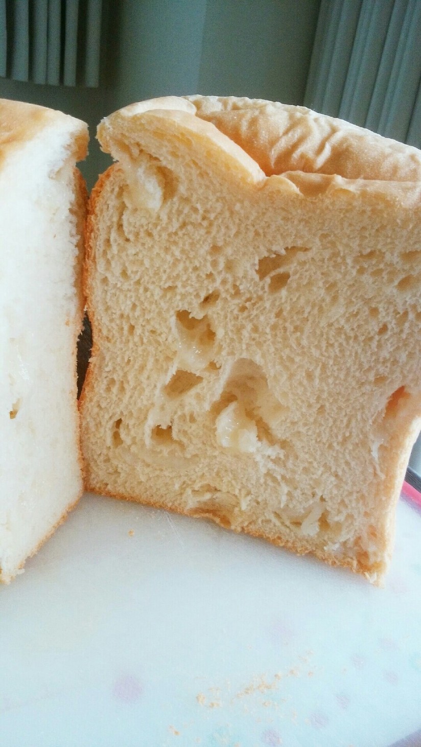 お餅リメイク♡餅入り食パンの画像