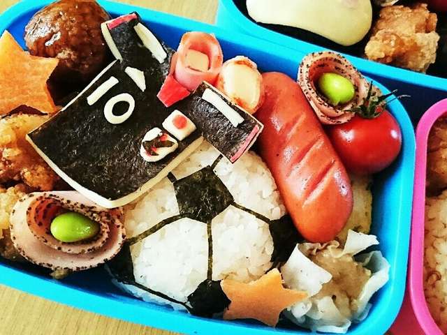 キャラ弁 サッカー弁当 レシピ 作り方 By るぅママ117