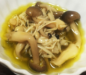 キノコのアヒージョ 簡単便利で美味しい♡