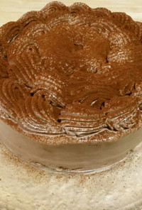 １５ｃｍ　シンプル　チョコクリームケーキ