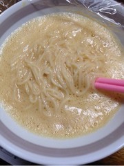 卵かけ素麺の写真