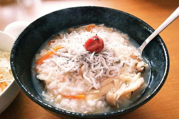 きのこたっぷりお粥 ダイエットにも レシピ 作り方 By クックのゆきえ クックパッド