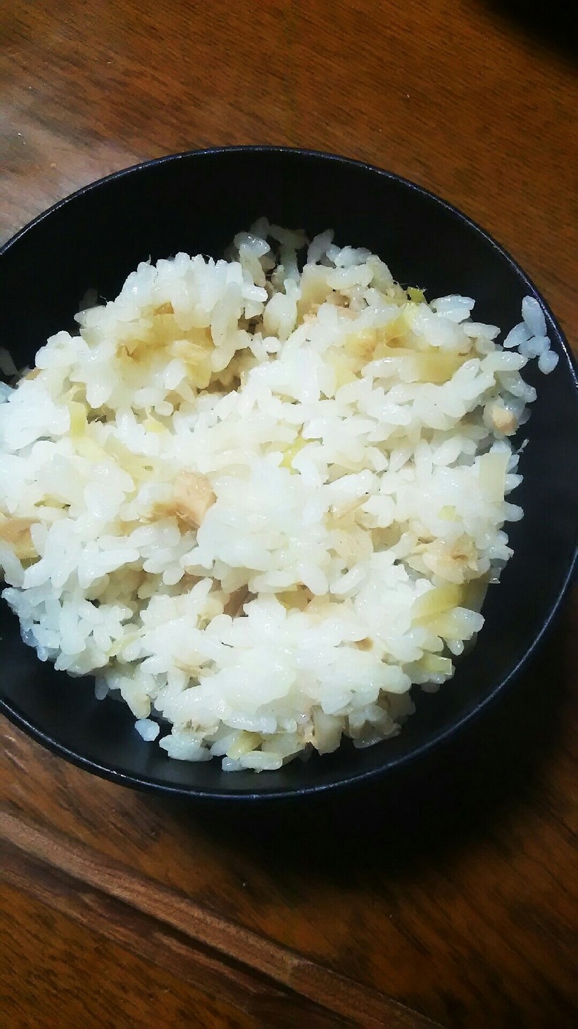 節約レシピ(大根の皮とツナの混ぜご飯)の画像