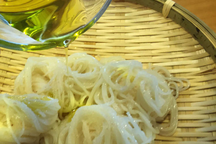 塩とオリーブオイルだけ 超シンプルな素麺 レシピ 作り方 By Maezuchu クックパッド 簡単おいしいみんなのレシピが359万品