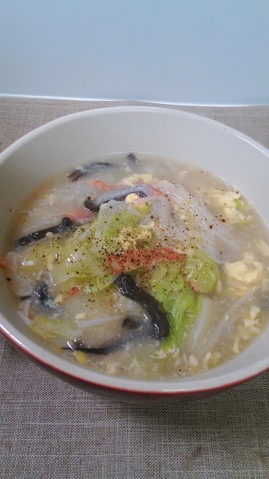 レタスとたまごの中華スープ♪の画像