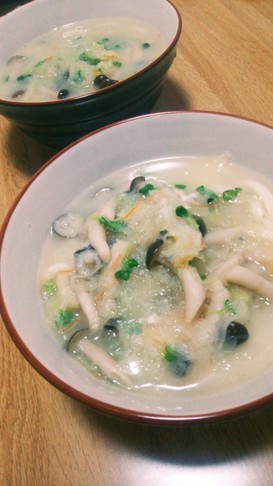 簡単❤お野菜たっぷりチャンポン風うどん❤