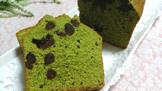 抹茶と小豆のパウンドケーキ レシピ 作り方 By もへほっぺ クックパッド