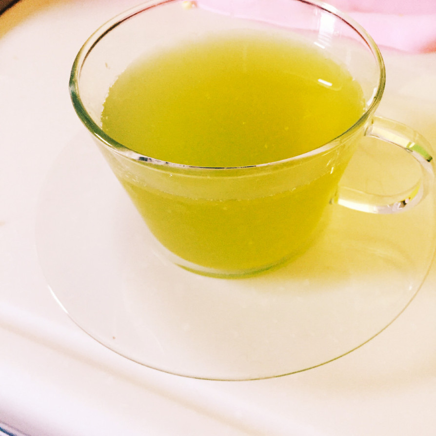 緑茶のゼリーの画像