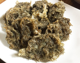もずくの天ぷら 簡単!もちもちで美味しい