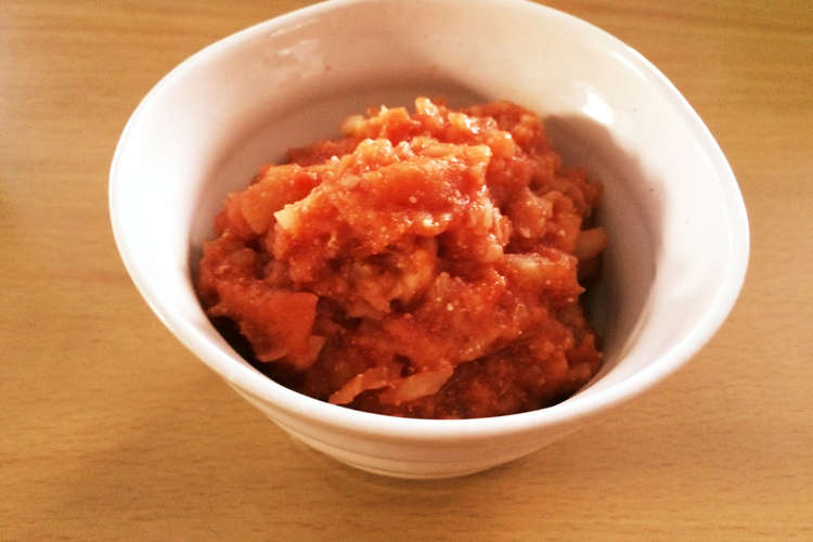 離乳食 7ヶ月 トマトパン粥 レシピ 作り方 By こうはは クックパッド 簡単おいしいみんなのレシピが360万品