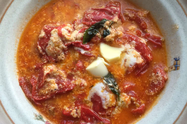トマトの水分だけで作る 焼きトマトスープ レシピ 作り方 By てら姉さん クックパッド 簡単おいしいみんなのレシピが360万品