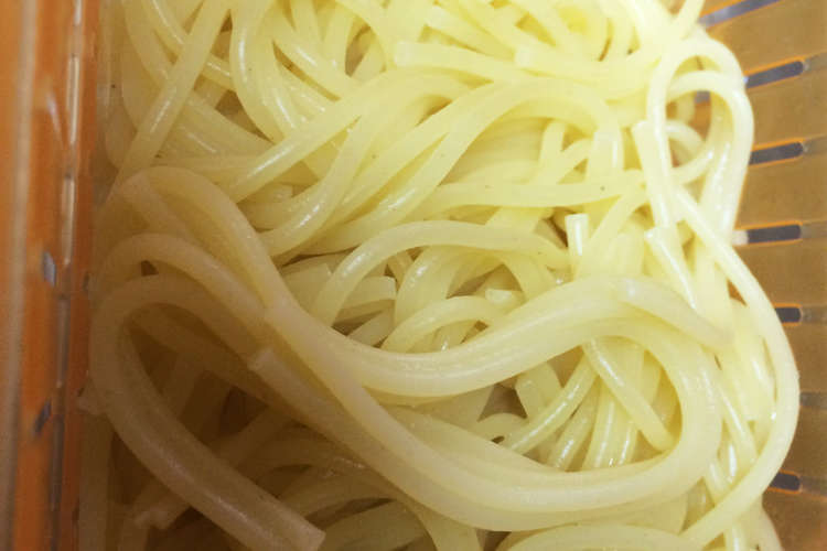 1分でもちもちになるパスタのゆで方 レシピ 作り方 By 栄養士のひよこ クックパッド 簡単おいしいみんなのレシピが360万品
