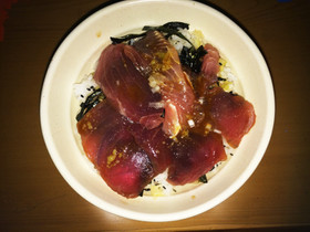 気まぐれ漁師の超簡単マグロ丼