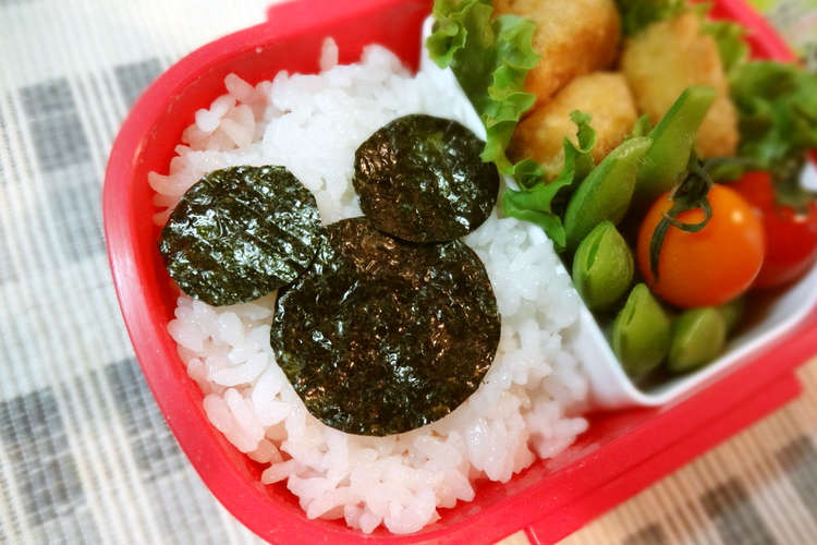 キャラ弁 超簡単ミッキーシルエット レシピ 作り方 By うららすもも クックパッド