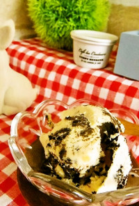 簡単*クッキークリームのアイスクリーム☆