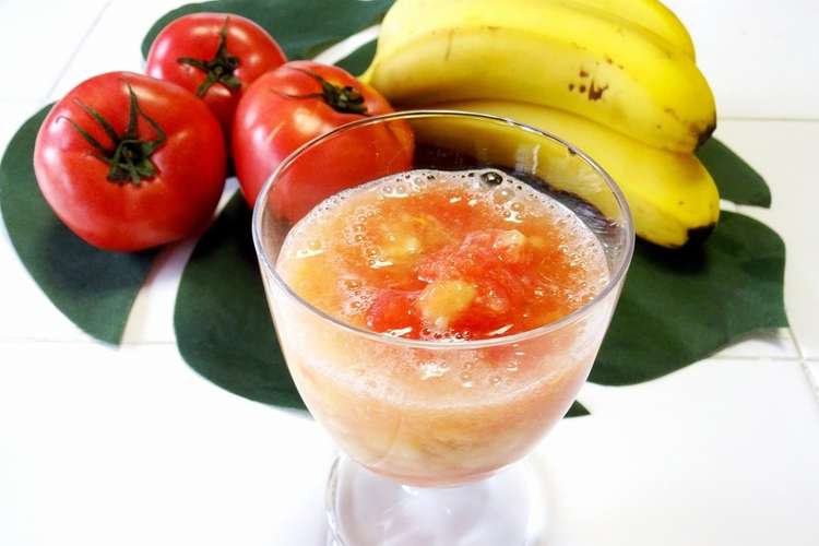手もみジューサー トマトバナナジュース レシピ 作り方 By Kokubo クックパッド