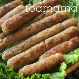 簡単つまみに!肉肉しい♪手作りソーセージ
