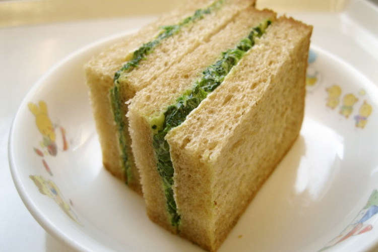 ほうれん草サンド 保育園給食 レシピ 作り方 By 杉並区の給食 クックパッド 簡単おいしいみんなのレシピが371万品