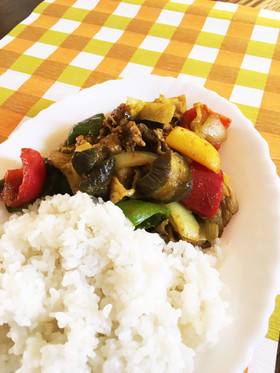 夏野菜の時短カレー