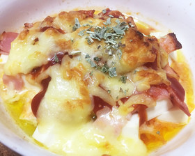 豆腐のチーズ焼きグラタン風 簡単美味しい