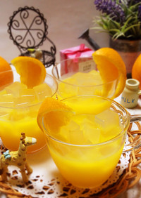 オレンジジュースみたいな♡オレンジゼリー
