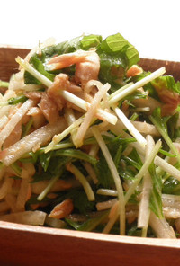 水菜と大根の和風サラダ