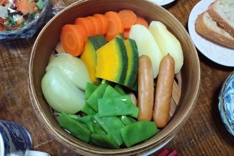 蒸篭のススメ 蒸し野菜 レシピ 作り方 By つの クックパッド 簡単おいしいみんなのレシピが355万品