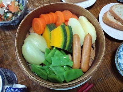 蒸篭のススメ「蒸し野菜」の画像