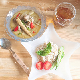 具沢山♡本格グリーンカレー