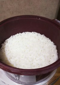 シリコンスチーマーでジャスミン米を炊く