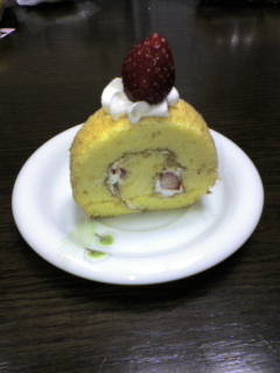 家にある材料で!ロールケーキ♪