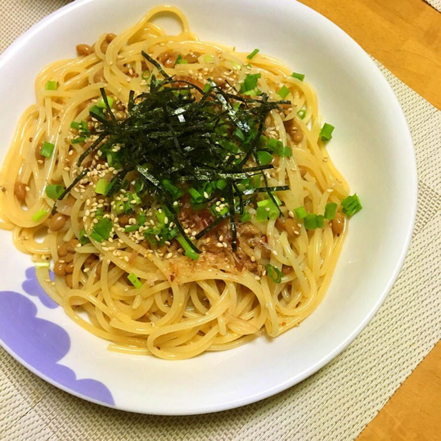 あの調味料がポイント☆納豆スパゲティの画像